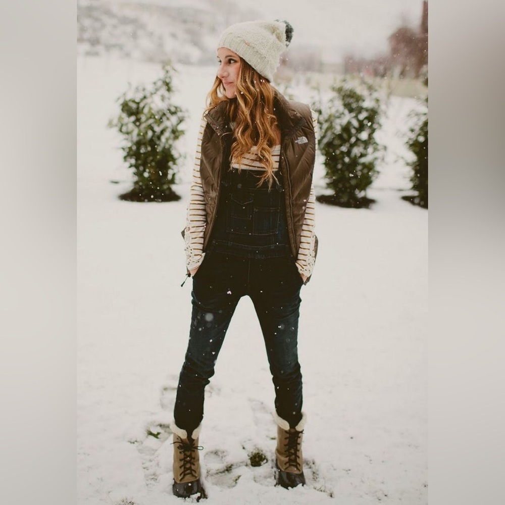 Free People Denim Wash Black Overalls